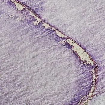10' X 14' Purple Blue And Ivory Abstract Washable Area Rug With UV Protection
