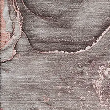 5' X 8' Gray And Ivory Abstract Washable Area Rug With UV Protection