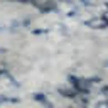 9' X 12' Blue And Ivory Abstract Washable Area Rug With UV Protection