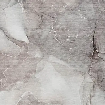 9' X 12' Taupe Ivory And Gray Abstract Washable Area Rug With UV Protection