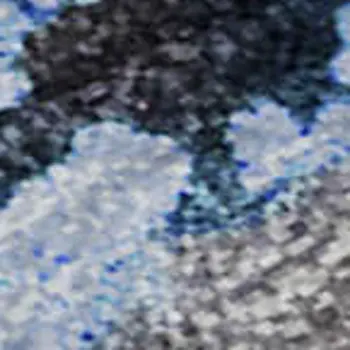 8' X 10' Navy Blue And Gray Abstract Washable Area Rug With UV Protection