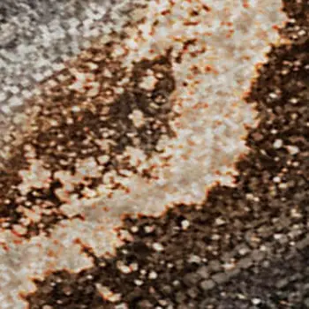 9' X 12' Peach And Gray Abstract Washable Area Rug With UV Protection