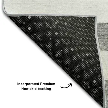 8' X 10' Gray And Ivory Striped Washable Area Rug With UV Protection