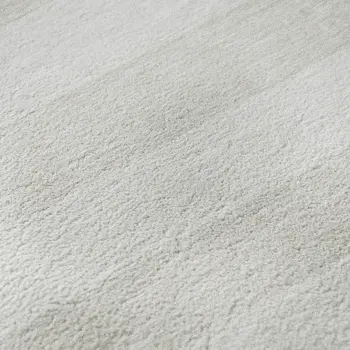 9' X 12' Ivory And Gray Striped Washable Area Rug With UV Protection