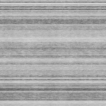 8' X 10' Gray And Ivory Striped Washable Area Rug With UV Protection