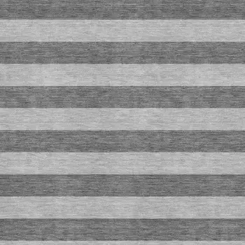 8' X 10' Granite Gray And Ivory Striped Washable Area Rug With UV Protection
