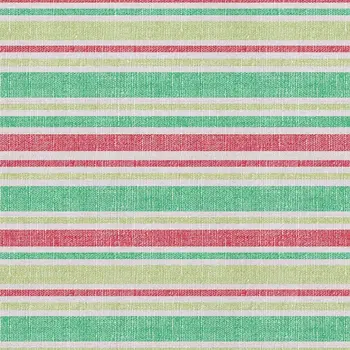 9' X 12' Green And Blush Striped Washable Area Rug With UV Protection