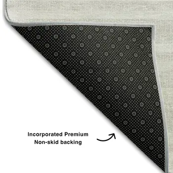 8' X 10' Ivory And Gray Striped Washable Area Rug With UV Protection