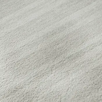 8' X 10' Ivory And Gray Striped Washable Area Rug With UV Protection