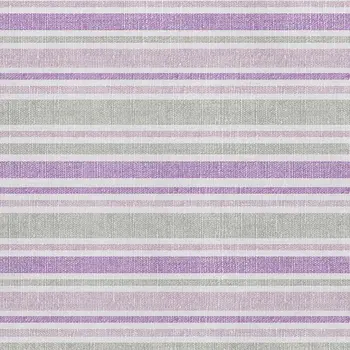 10' X 14' Pearl And Purple Striped Washable Area Rug With UV Protection