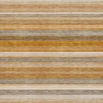 5' X 8' Rust Gray And Ivory Striped Washable Area Rug With UV Protection