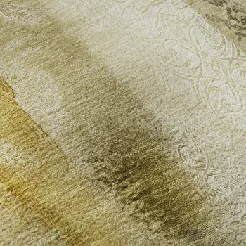 8' X 10' Taupe And Ivory Abstract Washable Area Rug With UV Protection
