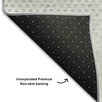3' X 5' Ivory And Silver Geometric Washable Area Rug With UV Protection