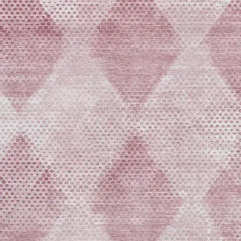 8' X 10' Merlot And Ivory Geometric Washable Area Rug With UV Protection