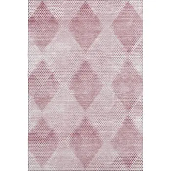 10' X 14' Merlot And Ivory Geometric Washable Area Rug With UV Protection