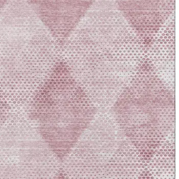 10' X 14' Merlot And Ivory Geometric Washable Area Rug With UV Protection