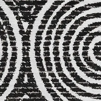 10' X 14' Black And Ivory Geometric Washable Area Rug With UV Protection