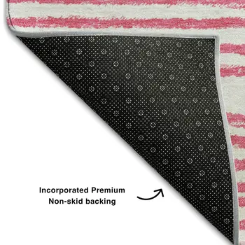 10' X 14' Blush And Ivory Geometric Washable Area Rug With UV Protection