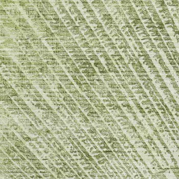 9' X 12' Sage And Ivory Geometric Washable Area Rug With UV Protection