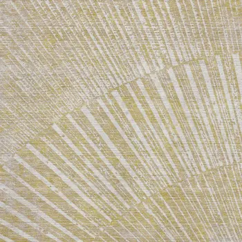 5' X 8' Wheat And Beige Geometric Washable Area Rug With UV Protection