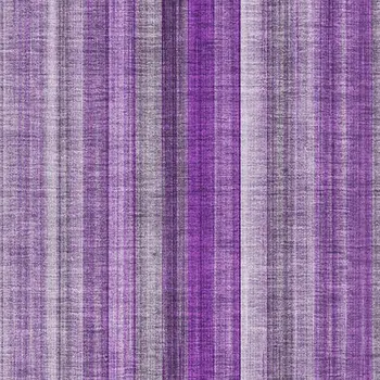 9' X 12' Purple And Ivory Striped Washable Area Rug With UV Protection