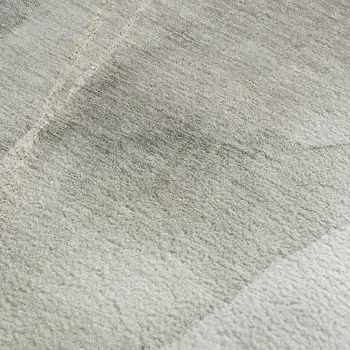 3' X 5' Ivory And Beige Abstract Washable Area Rug With UV Protection