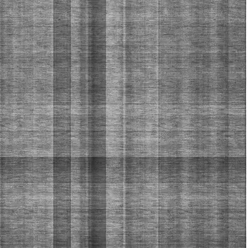 5' X 8' Gray And Ivory Plaid Washable Area Rug With UV Protection