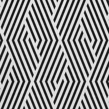 10' X 14' Black And Ivory Geometric Washable Area Rug With UV Protection