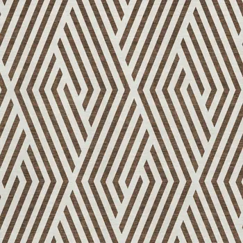 10' X 14' Brown And Ivory Geometric Washable Area Rug With UV Protection