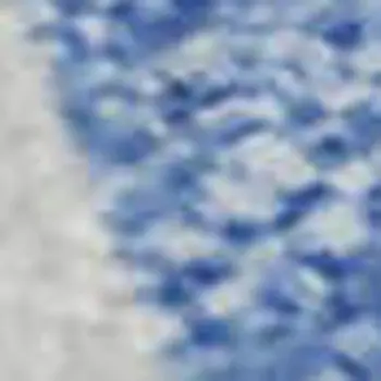 3' X 5' Denim Blue And Ivory Geometric Washable Area Rug With UV Protection