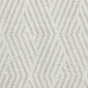 3' X 5' Ivory And Beige Geometric Washable Area Rug With UV Protection