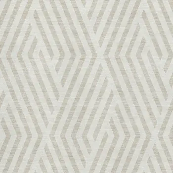 8' X 10' Ivory And Beige Geometric Washable Area Rug With UV Protection