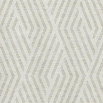 9' X 12' Ivory And Beige Geometric Washable Area Rug With UV Protection
