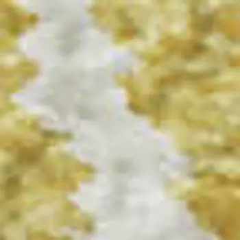5' X 8' Gold And Ivory Floral Washable Area Rug With UV Protection