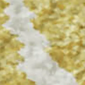 5' X 8' Gold And Ivory Floral Washable Area Rug With UV Protection