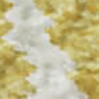 9' X 12' Gold And Ivory Floral Washable Area Rug With UV Protection