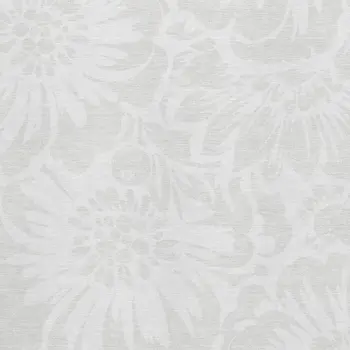 3' X 5' Ivory And Cream Floral Washable Area Rug With UV Protection