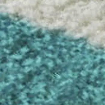 5' X 8' Teal And Ivory Floral Washable Area Rug With UV Protection