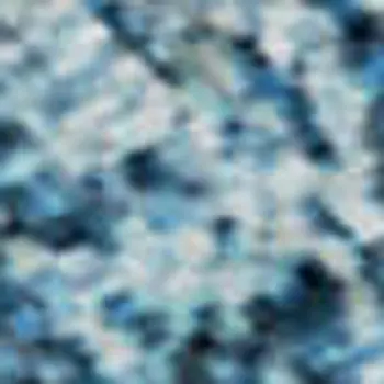 8' X 10' Blue And Gray Striped Washable Area Rug With UV Protection
