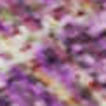 5' X 8' Lilac And Blush Striped Washable Area Rug With UV Protection