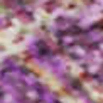 10' X 14' Lilac And Blush Striped Washable Area Rug With UV Protection
