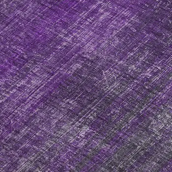 3' X 5' Purple And Ivory Striped Washable Area Rug With UV Protection