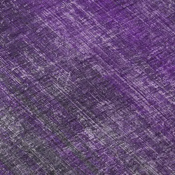 5' X 8' Purple And Ivory Striped Washable Area Rug With UV Protection