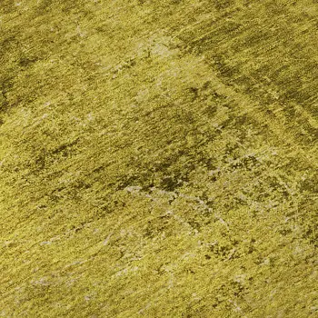 8' Gold And Gray Abstract Washable Round Rug With UV Protection