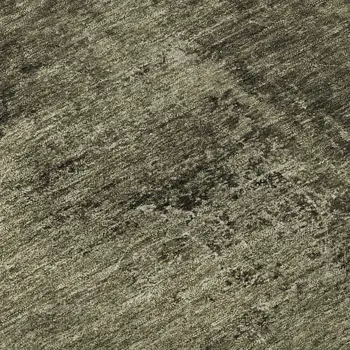 8' X 10' Gray And Silver Abstract Washable Area Rug With UV Protection