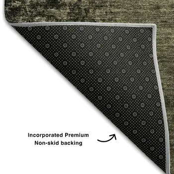 9' X 12' Gray And Silver Abstract Washable Area Rug With UV Protection