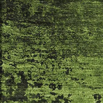 9' X 12' Green And Gray Abstract Washable Area Rug With UV Protection