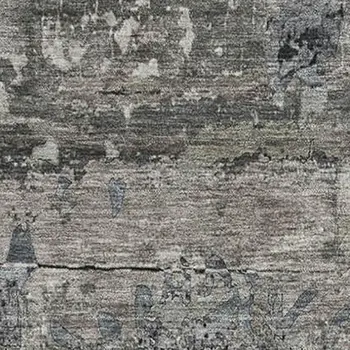 5' X 8' Gray And Taupe Abstract Washable Area Rug With UV Protection