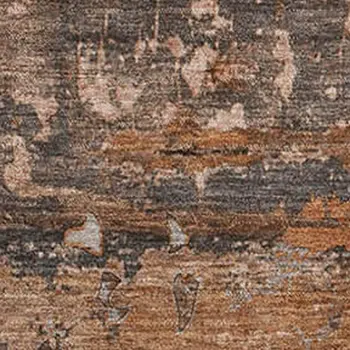 10' X 14' Terra Cotta And Gray Abstract Washable Area Rug With UV Protection