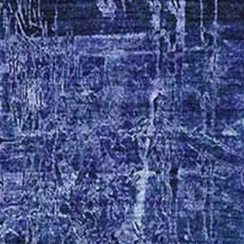 9' X 12' Navy Blue And Ivory Abstract Washable Area Rug With UV Protection